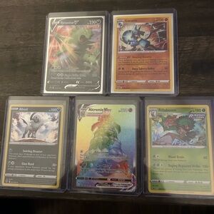 Pokemon Card Collection - Black, Orange, Green, Silver